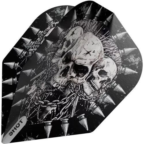 Letky na šipky Shot Gnarly Skulls No6