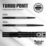 Hroty na šipky Shot Turbo Point Goths černé 30mm 3ks