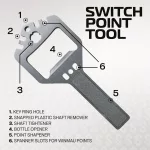 Hroty Winmau Switch Point Smooth černé 40mm 3ks