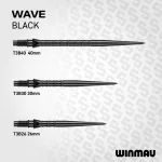 Hroty Winmau Switch Point Wave černé 40mm 3ks