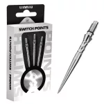 Hroty na šipky Winmau Switch Point Wave stříbrné 26mm 3ks
