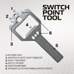 Hroty na šipky Winmau Switch Point Wave stříbrné 40mm 3ks