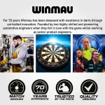 Náhradní hroty na šipky Winmau Switch Point Chain stříbrné 40mm 3ks