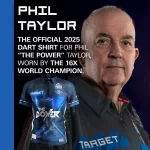 Turnajový dres Target Playing Shirt Phil Taylor, velikost XS