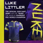Turnajový dres Target Playing Shirt Luke Littler 2026, velikost XS