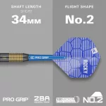 Šipky soft Target Josh Rock 18g, brass