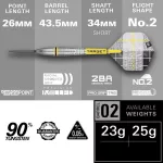 Šipky steel Target Scott Williams G2 23g SP 90% wolfram