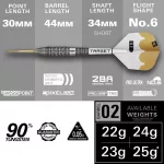 Šipky steel Target Redux 02 22g SP 90% wolfram