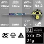 Šipky steel Target Luke Littler Edge 22g SP 95% wolfram