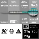 Šipky steel Target Hydro 02 23g SP 90% wolfram