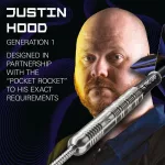 Šipky steel Target Justin Hood G1 23g SP 90% wolfram