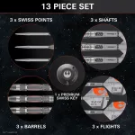 Šipky steel STAR WARS TARGET X-Wing 26g SP, 90% wolfram