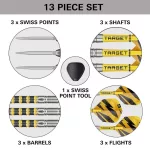 Šipky steel Target Buzz 01, 28g SP 90% wolfram