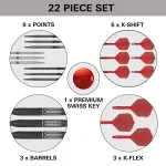 Šipky steel Target Shift 25g SP 90% wolfram
