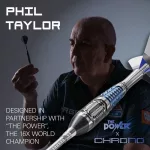 Šipky steel Target Phil Taylor Power Chrono 22g SP 95% wolfram