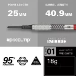 Sada soft šipek Target Stephen Bunting G5 18g, 95% wolfram