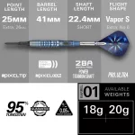 Šipky soft Target Phil Taylor Power Gx2 18g 95% wolfram