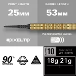 Šipky soft Target Bolide Envy 10 18g 90% wolfram
