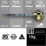Šipky soft Target Luke Littler Edge 19g 95% wolfram
