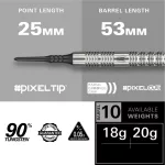 Šipky soft Target Hydro 12 18g 90% wolfram