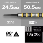 Šipky soft Target Buzz 11, 20g 90% wolfram
