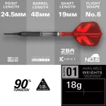 Šipky soft Target Shift 18g 90% wolfram