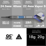 Šipky soft Target Phil Taylor Power Chrono 18g 95% wolfram