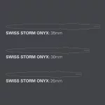 Kovové hroty Target Swiss Storm Onyx stříbrné, 30mm - 3ks