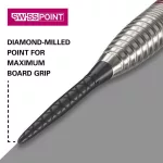 Hroty na steel šipky TARGET Swiss Point Storm Diamond 30mm, černé - 3ks