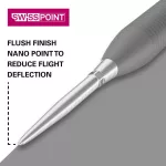 Hroty na steel šipky TARGET Swiss Point Storm Nano 35mm, stříbrné - 3ks