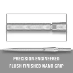 Hroty na steel šipky TARGET Swiss Point Storm Nano 35mm, stříbrné - 3ks