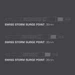 Náhradní hroty na steel šipky Target Swiss Storm Surge černé, 26mm - 3ks
