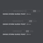 Náhradní hroty na steel šipky Target Swiss Storm Surge černé, 35mm - 3ks