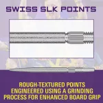 Hroty na šipky Target Swiss SLK stříbrné 30mm 3ks