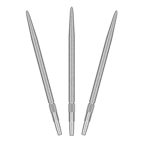 Náhradní hroty na steel šipky Target Swiss SLK stříbrné, 42mm - 3ks