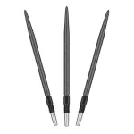 Náhradní hroty na steel šipky Target Swiss SLK černé, 42mm - 3ks