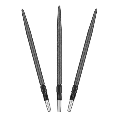 Náhradní hroty na steel šipky Target Swiss SLK černé, 42mm - 3ks