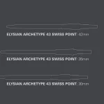 Hroty na šipky TARGET Swiss Point Elysian Archetype 43 stříbrné 42mm