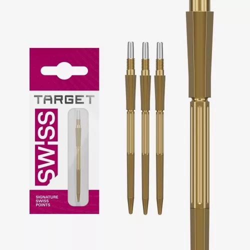 Hroty na šipky TARGET Swiss Point Elysian Archetype 43 zlaté 42mm