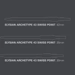 Hroty na šipky TARGET Swiss Point Elysian Archetype 43 černé 42mm