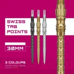 Hroty na šipky TARGET Swiss Point TRB zlaté 30mm