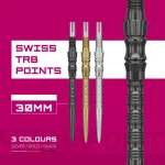 Hroty na šipky TARGET Swiss Point TRB černé 30mm