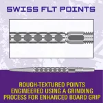 Hroty na šipky Target Swiss Point FLT stříbrné 30mm 3ks