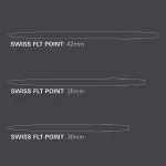 Hroty na šipky Target Swiss Point FLT černé 30mm 3ks