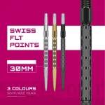 Hroty na šipky Target Swiss Point FLT černé 30mm 3ks