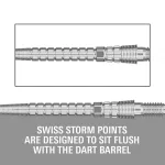 Hroty na šipky Target Swiss Point Chrono Storm stříbrné 30mm 3ks