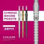 Hroty na šipky Target Swiss Point Chrono Storm stříbrné 30mm 3ks
