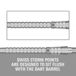 Hroty na šipky Target Swiss Point Chrono Storm stříbrné 35mm 3ks