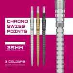 Hroty na šipky Target Swiss Point Chrono Storm stříbrné 35mm 3ks