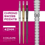Hroty na šipky Target Swiss Point Chrono Storm stříbrné 42mm 3ks